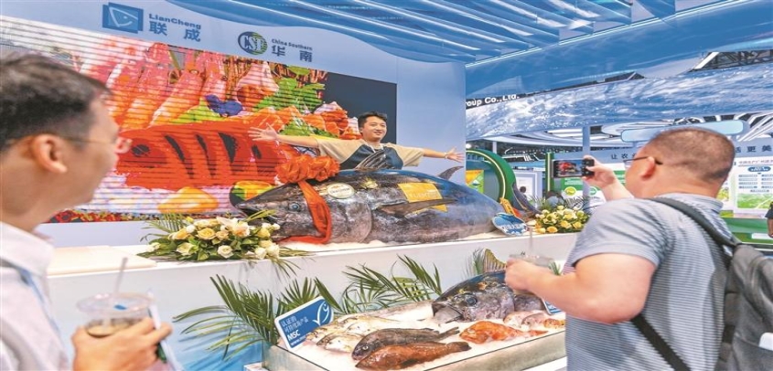 全球近20个国家和地区的优质渔产品在深圳集中展示